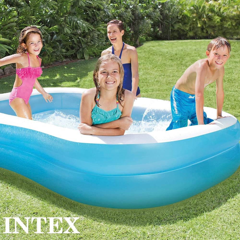 Foto 2 | Alberca Inflable Rectangular color Azul Intex 57180