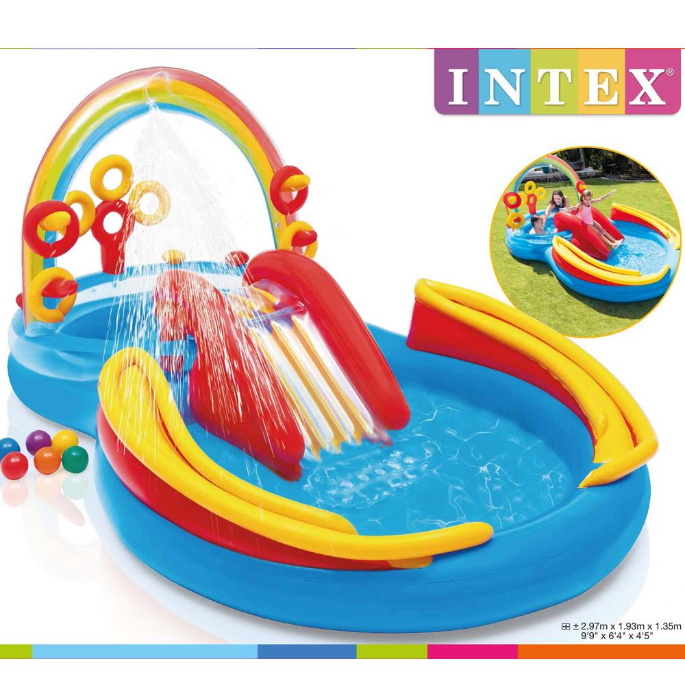 Foto 6 | Alberca con Set de Juegos de Arcoíris Intex 57453