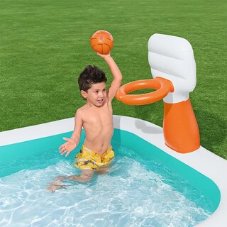 Foto 5 | Alberca Infantil Pscina Inflable Con Canasta De Basketball