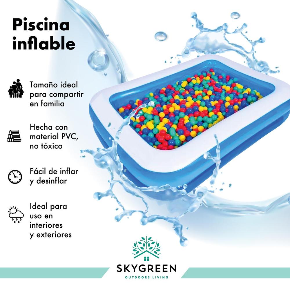 Foto 3 pulgar | Alberca Inflable Sky Green 190 x 135 cm