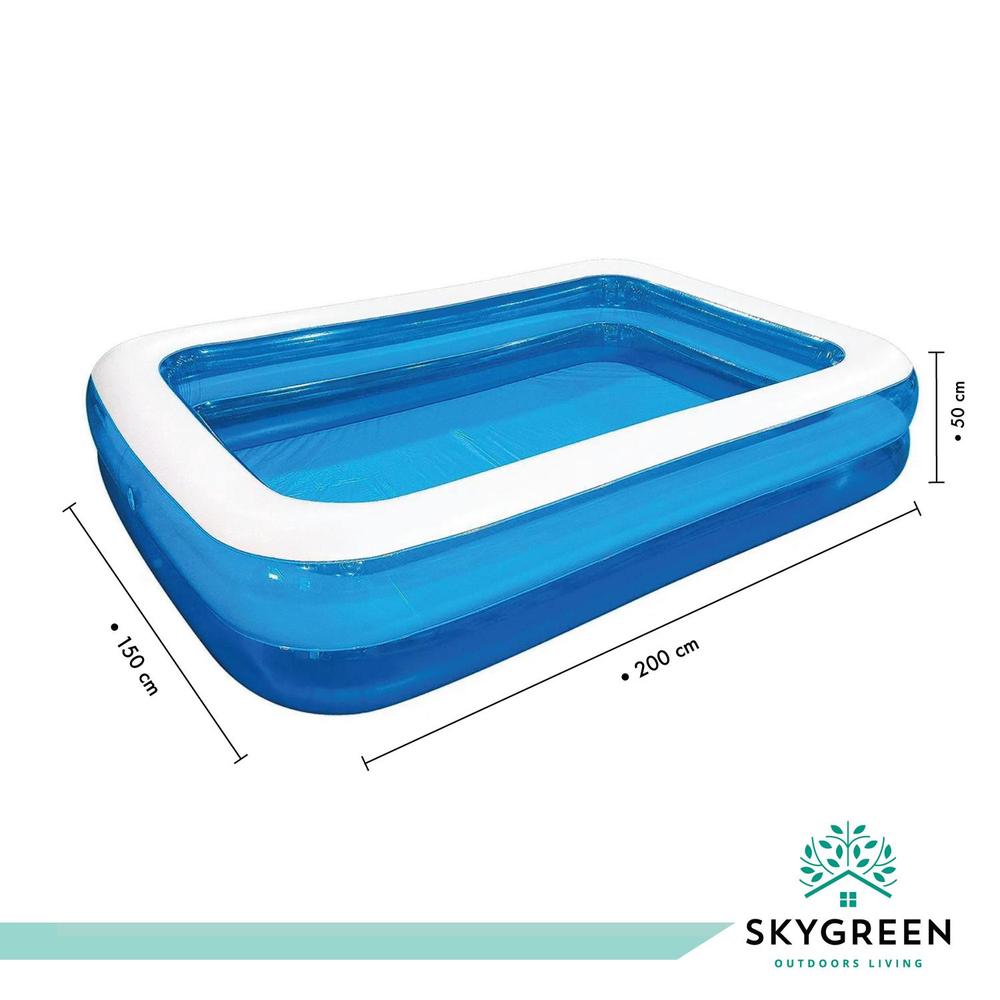 Foto 4 pulgar | Alberca Inflable Sky Green 190 x 135 cm