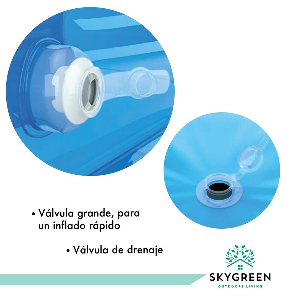 Foto 6 pulgar | Alberca Inflable Sky Green 190 x 135 cm