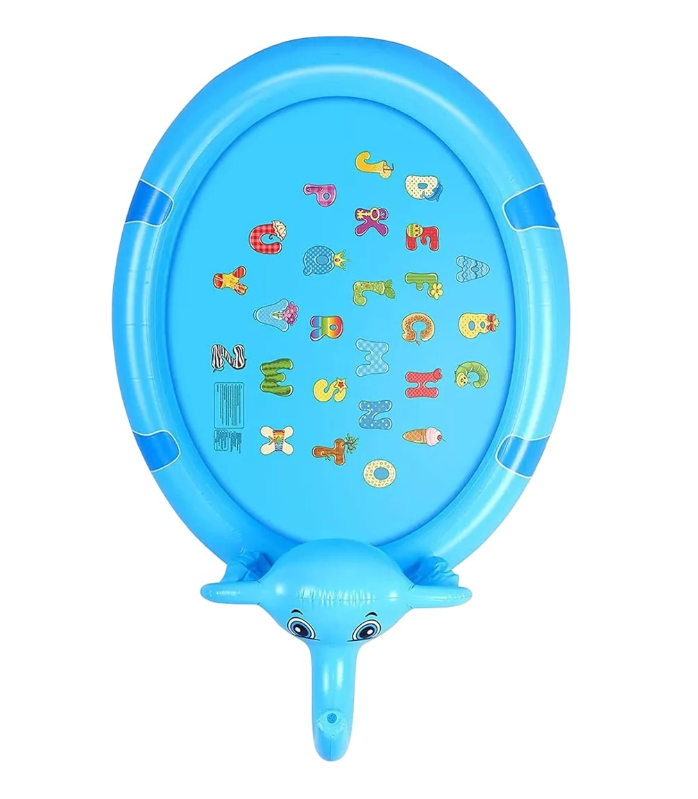 Foto 5 pulgar | Piscina Inflable Con Aspersores Elefante Para Familia 210 Cm, Azul