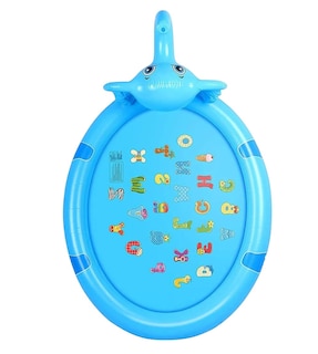 Foto 5 | Piscina Inflable Con Aspersores Elefante Para Familia 210 Cm, Azul