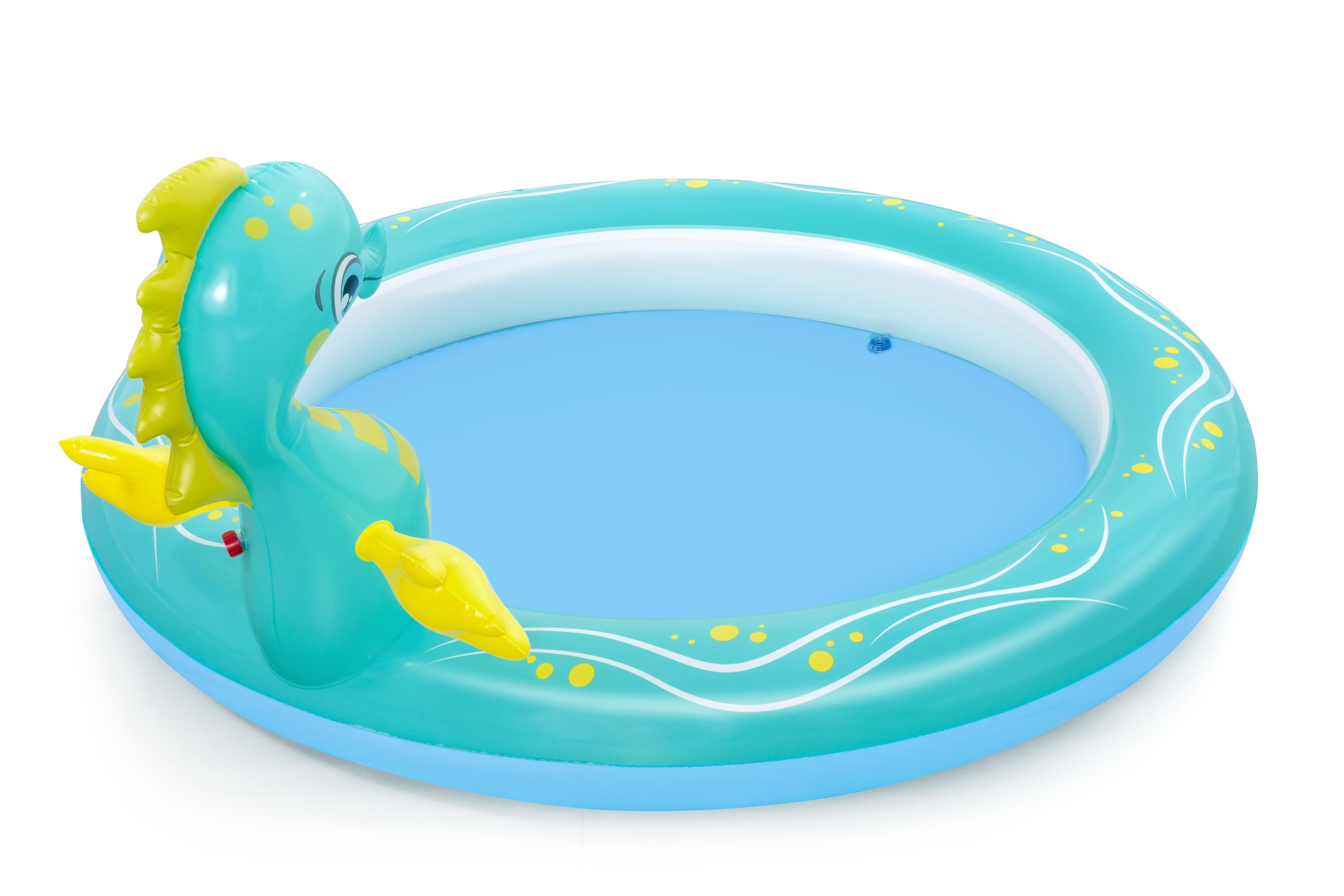 Foto 8 pulgar | Alberca Inflable 2+ Años Caballito de Mar 1.88mx1.60mx86cm