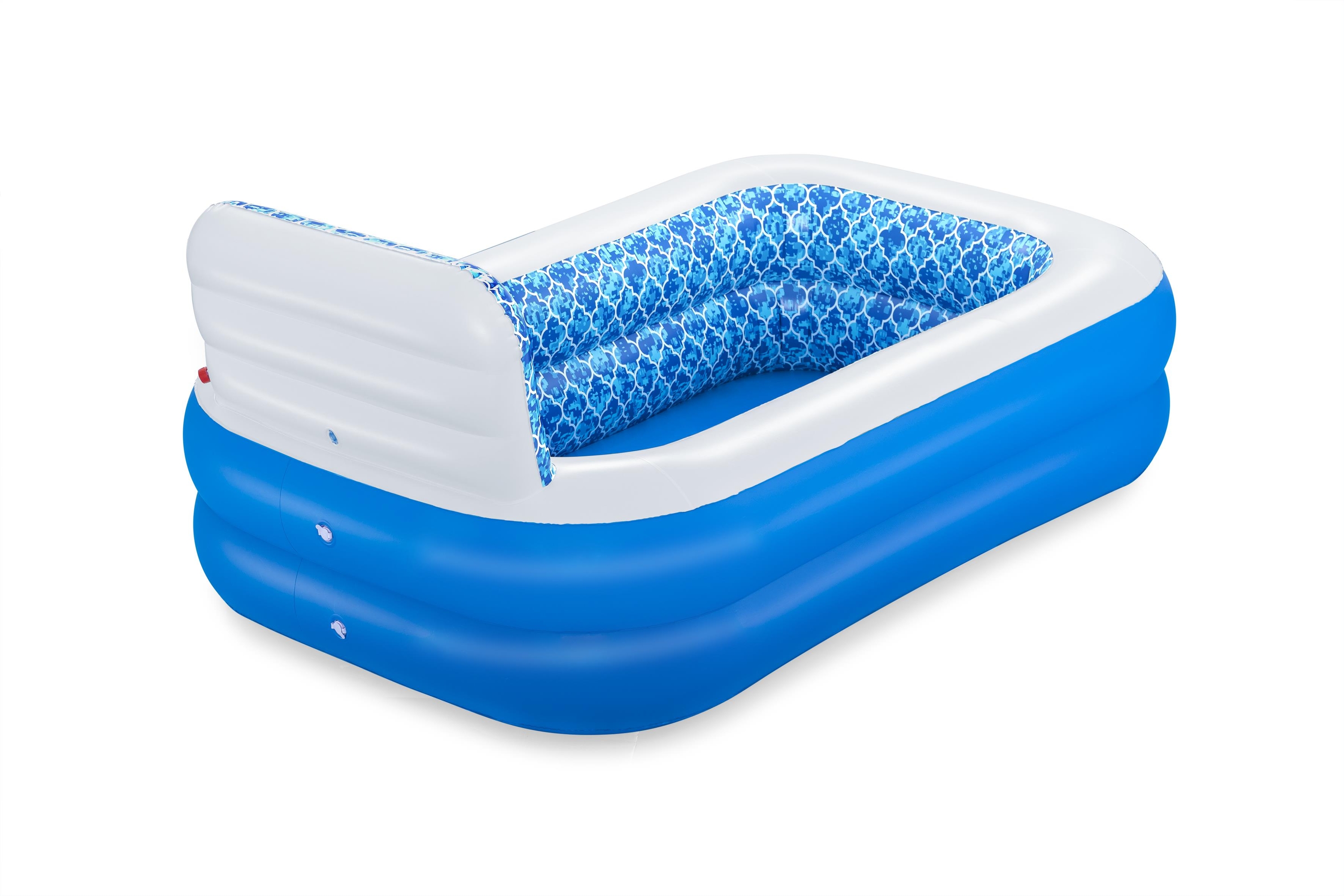 Foto 4 | Alberca Inflable Rectangular con  Aspersor Cascada 2.29mx1.52mx96cm