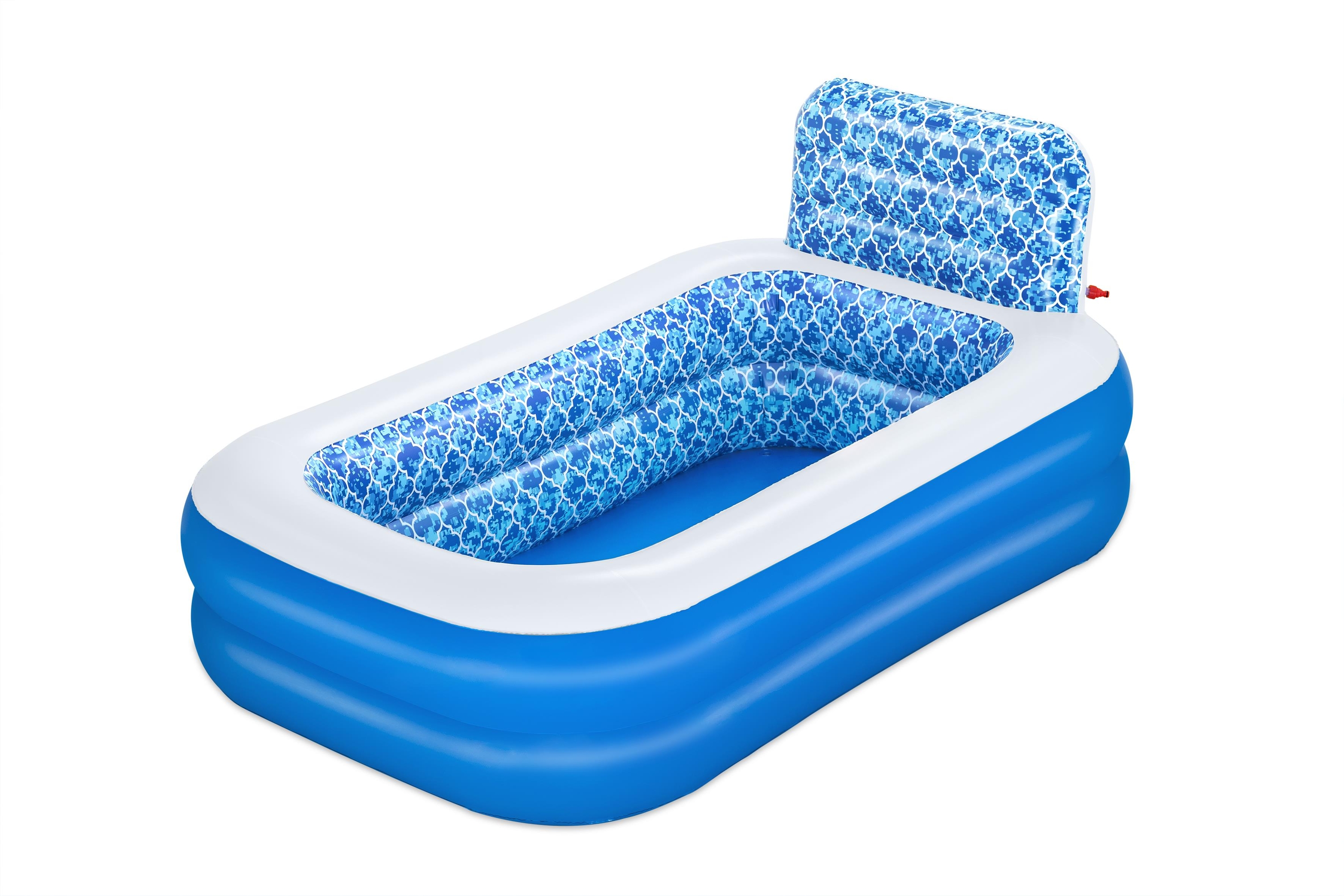 Foto 7 pulgar | Alberca Inflable Rectangular con  Aspersor Cascada 2.29mx1.52mx96cm