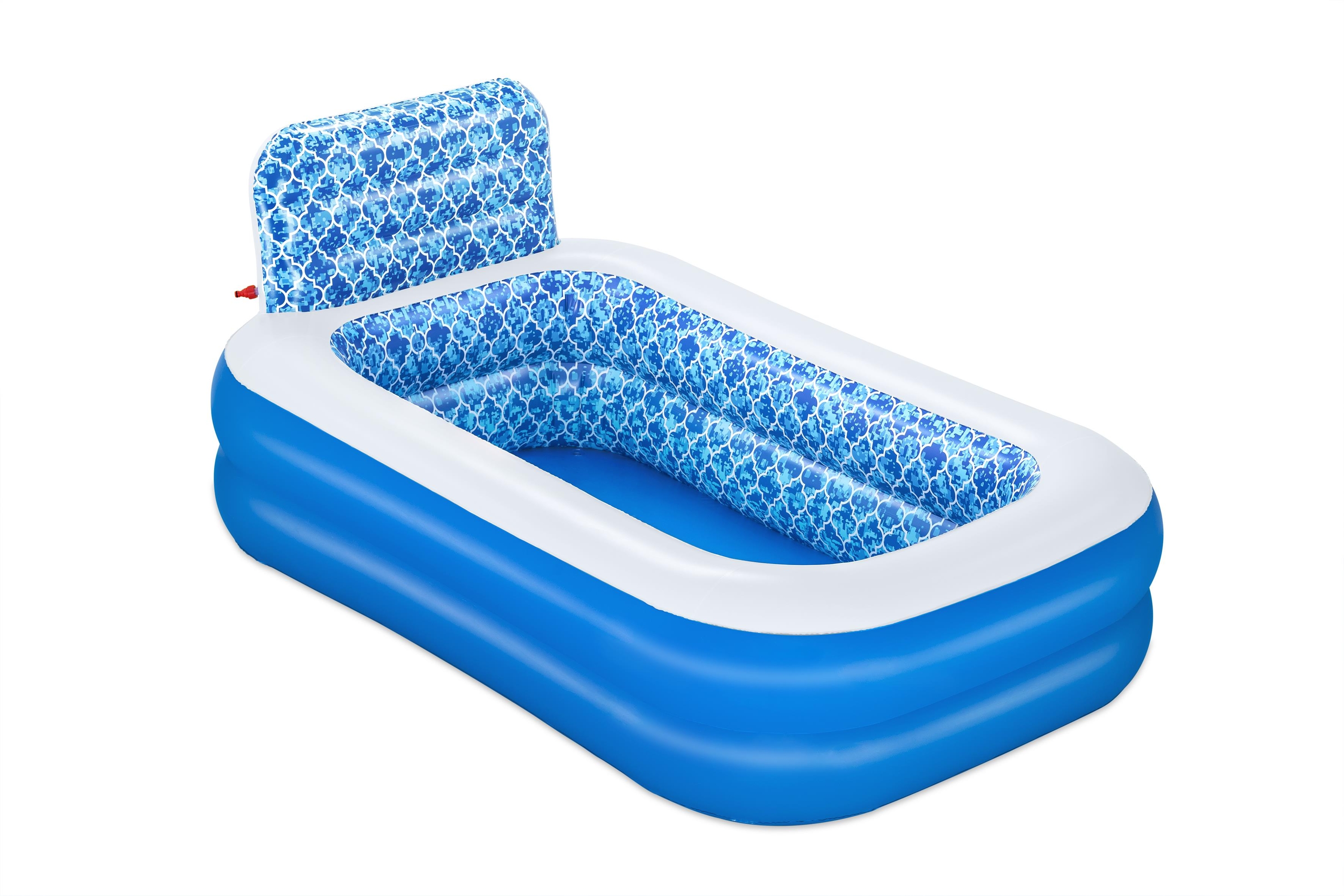 Foto 8 pulgar | Alberca Inflable Rectangular con  Aspersor Cascada 2.29mx1.52mx96cm