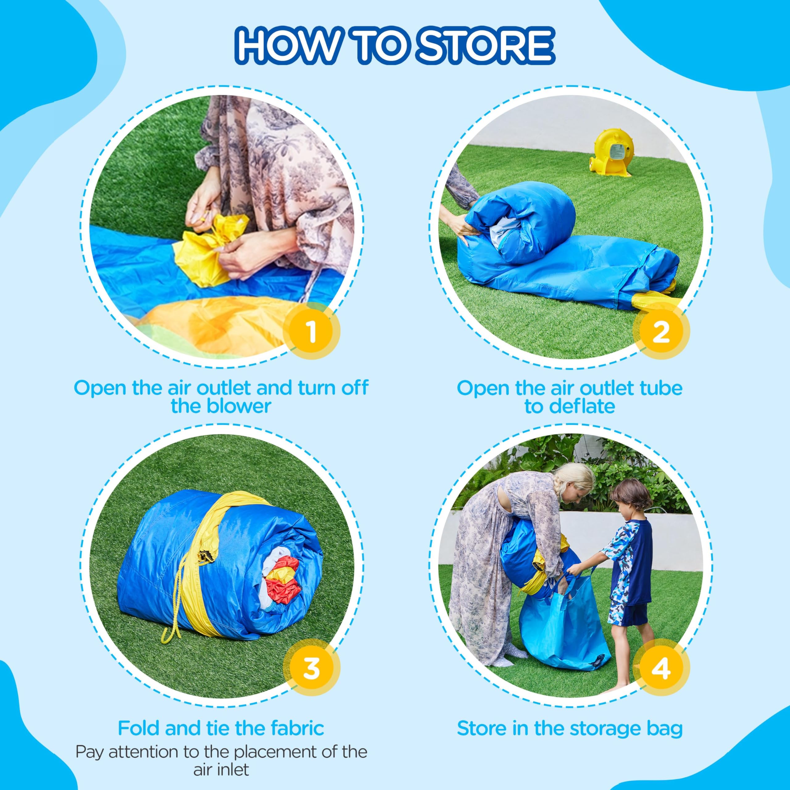 Foto 8 pulgar | Casa Hinchable Yaheetech 7 En 1 Para Niños De 3 A 10 Años - Venta Internacional.