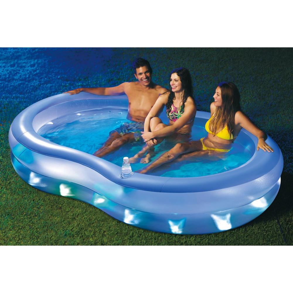 Foto 3 pulgar | Alberca Inflable Lagoon Con Luces Led