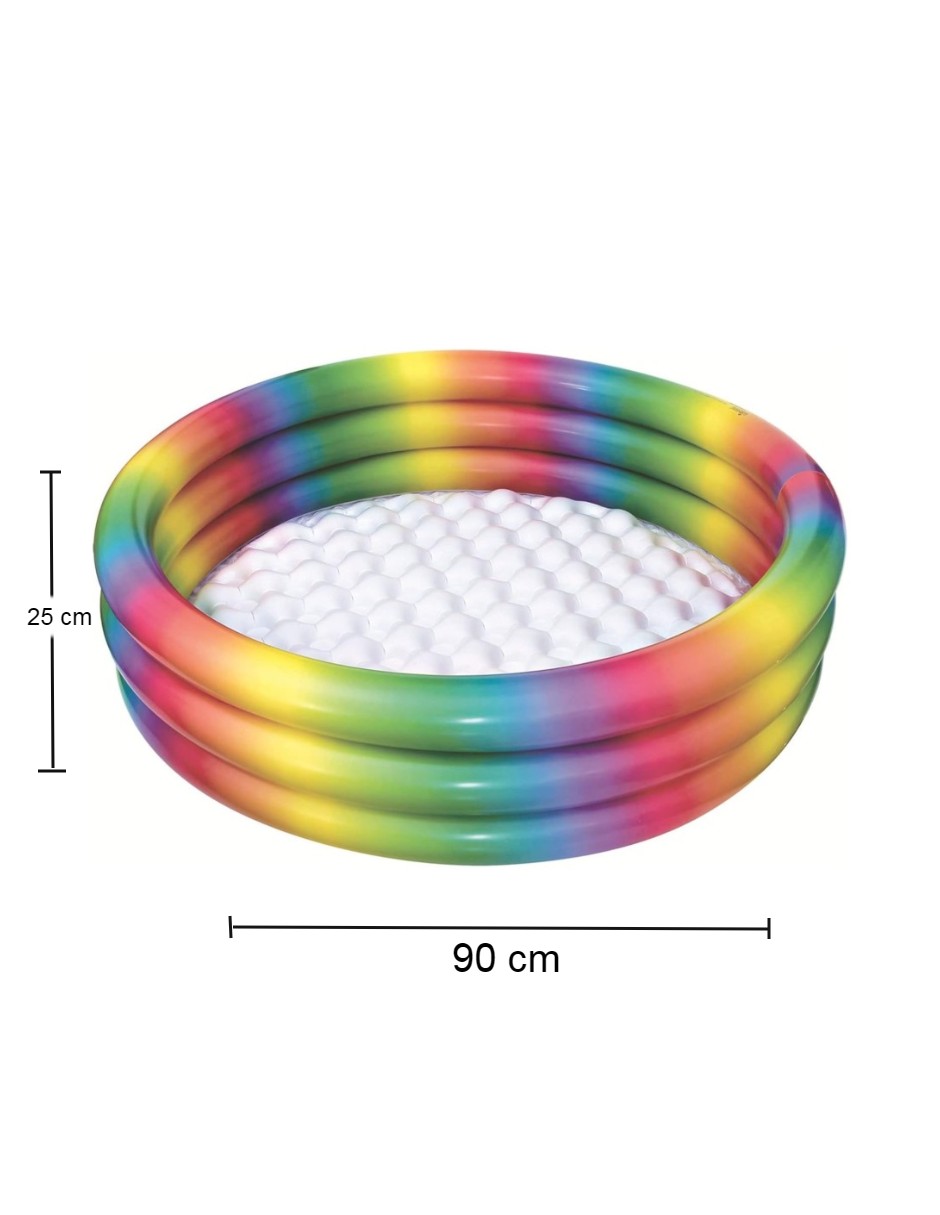 Foto 5 pulgar | Alberca Circular Multicolor 90 Cm