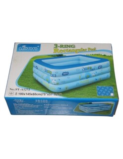 Foto 3 | Alberca Inflable Rectangular Azul 190 Cm