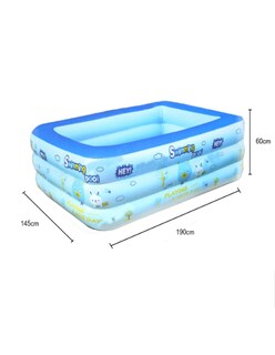 Foto 4 | Alberca Inflable Rectangular Azul 190 Cm