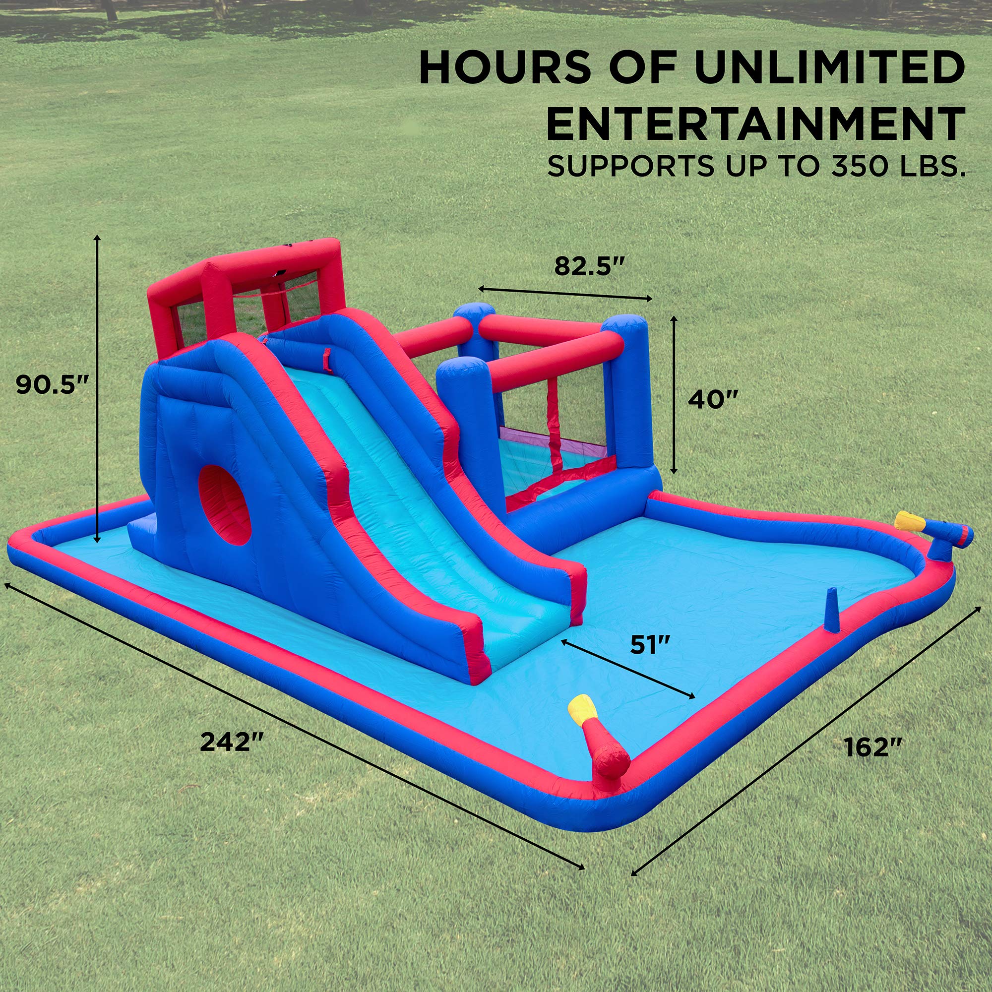 Foto 3 pulgar | Parque De Toboganes Inflables Sunny & Fun 2 En 1 Bounce & Blast - Venta Internacional.