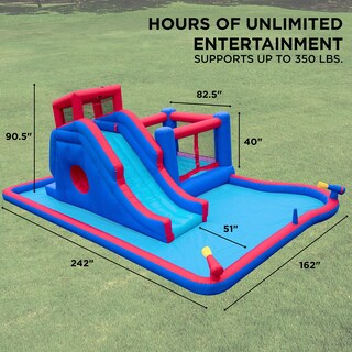 Foto 2 | Parque De Toboganes Inflables Sunny & Fun 2 En 1 Bounce & Blast - Venta Internacional.