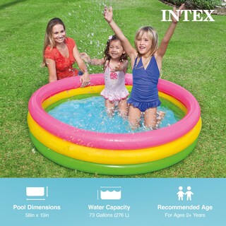 Foto 2 | Piscina Infantil Intex Summer Sunset Glow Design 147 X 33 Cm - Venta Internacional.
