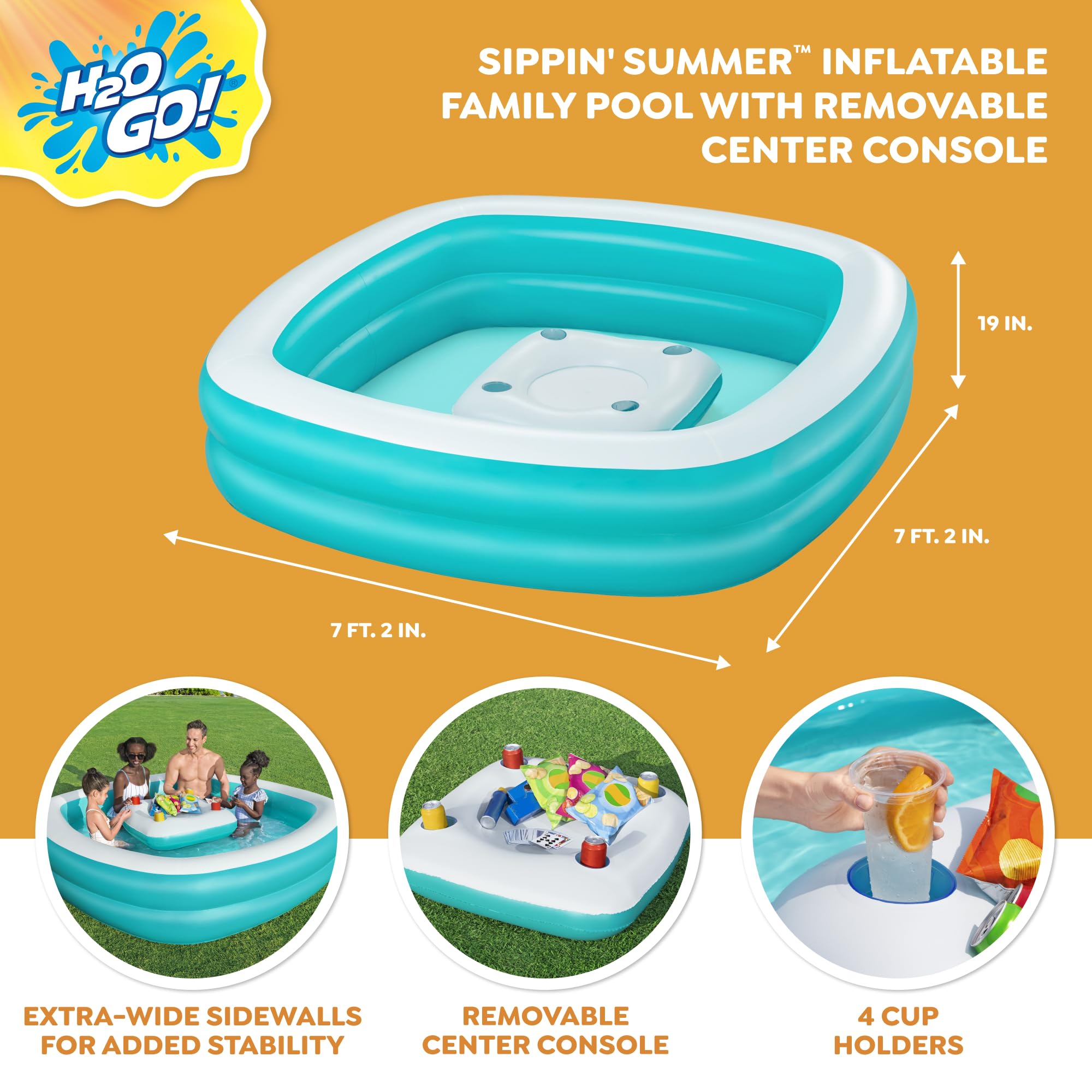 Foto 2 | Piscina Familiar Inflable Bestway H2ogo! ¡bebiendo Verano - Venta Internacional.