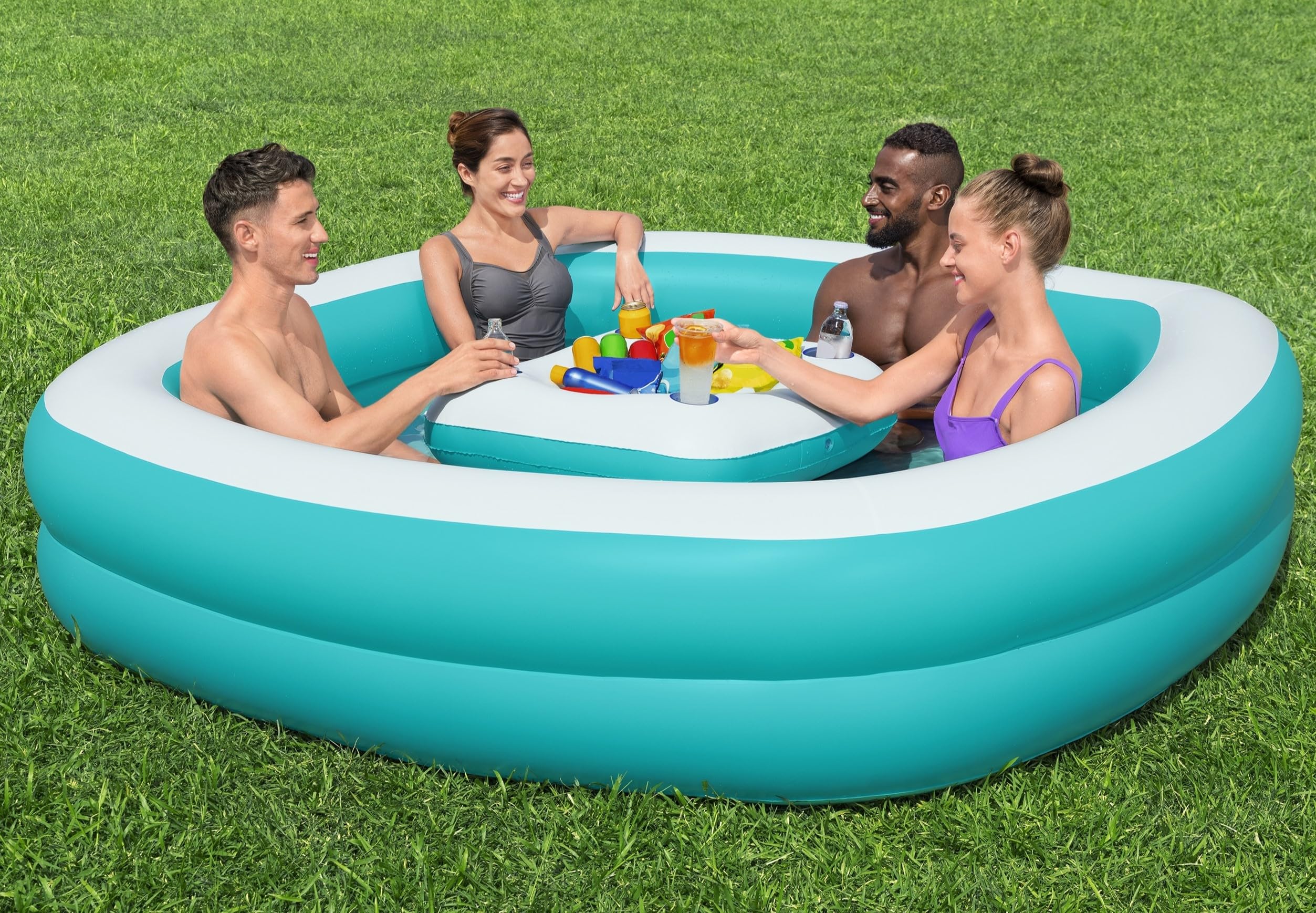 Foto 4 | Piscina Familiar Inflable Bestway H2ogo! ¡bebiendo Verano - Venta Internacional.