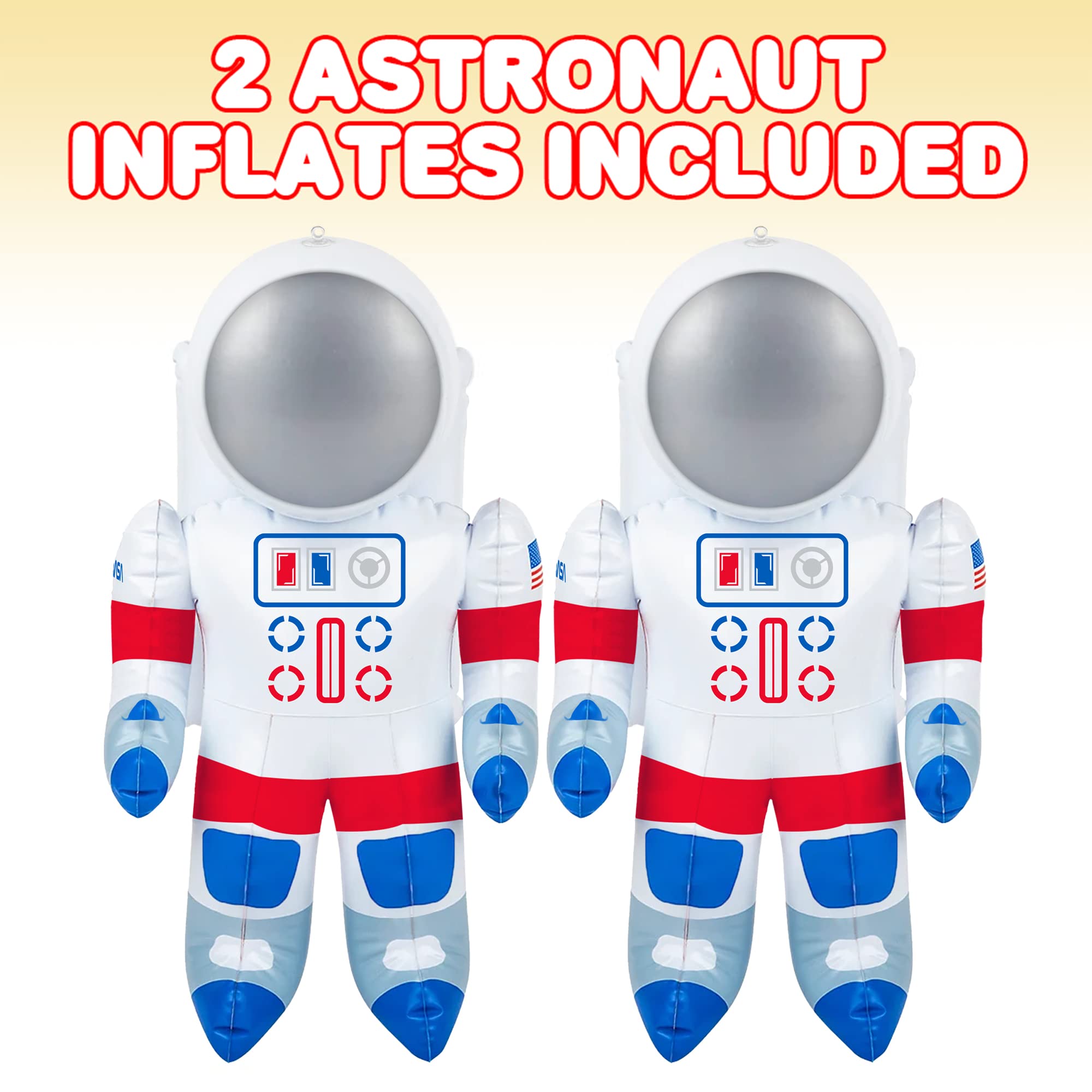 Foto 4 pulgar | Juego De 2 Juguetes Inflables Para Astronautas Artcreativity Para Niños - Venta Internacional.