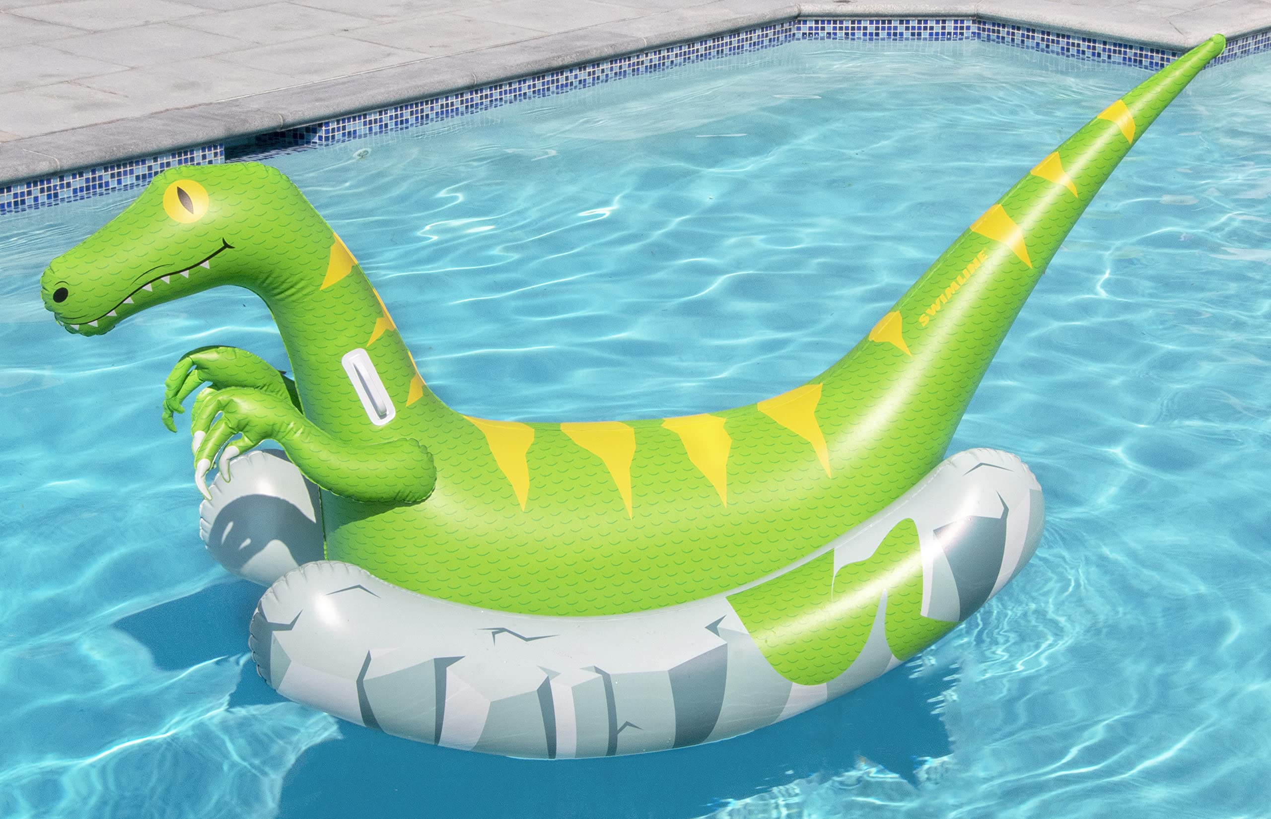 Foto 5 pulgar | Juguete Flotante Para Piscina Swimline Original Rocker Raptor Para Niños Y Adultos - Venta Internacional.