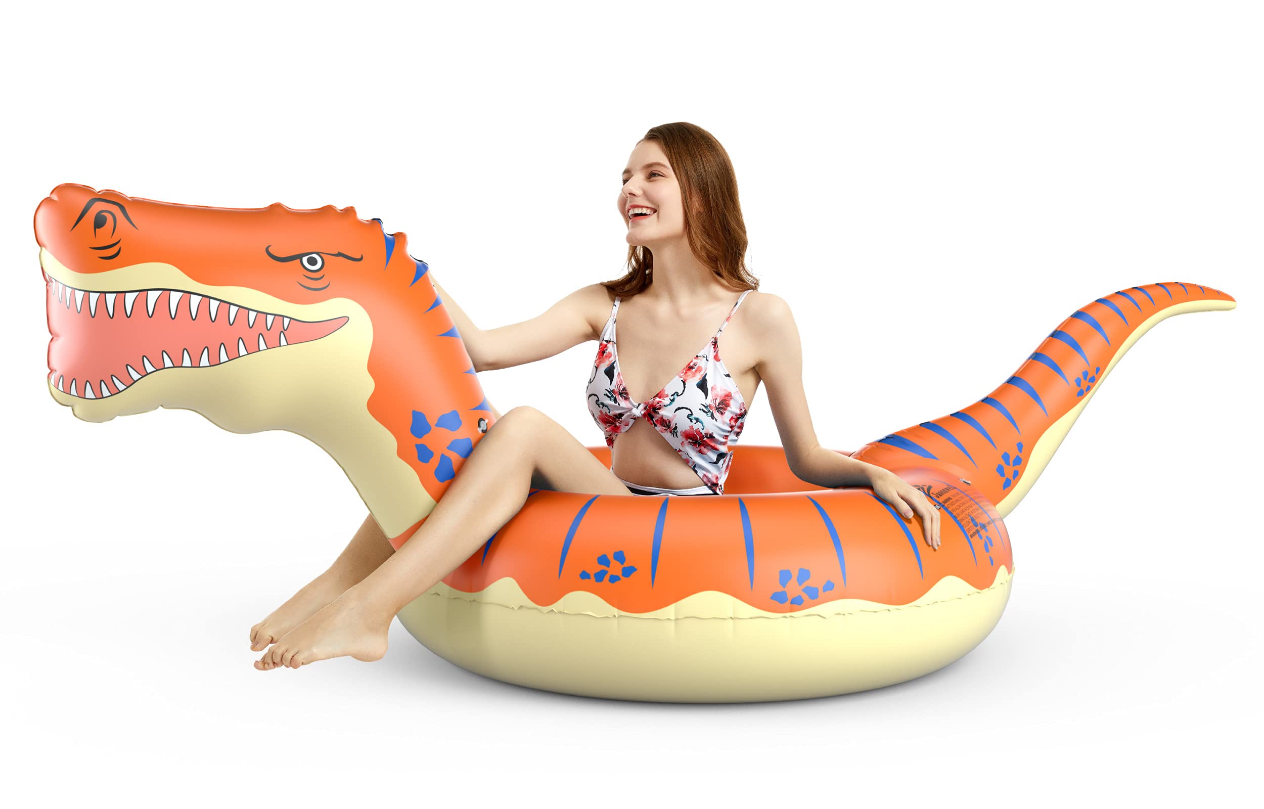 Foto 2 | Flotador Inflable Con Forma De Dinosaurio Jasonwell T-rex De 2,36 M Para Niños - Venta Internacional.