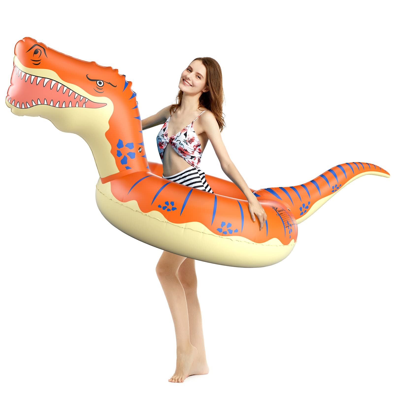 Foto 3 | Flotador Inflable Con Forma De Dinosaurio Jasonwell T-rex De 2,36 M Para Niños - Venta Internacional.