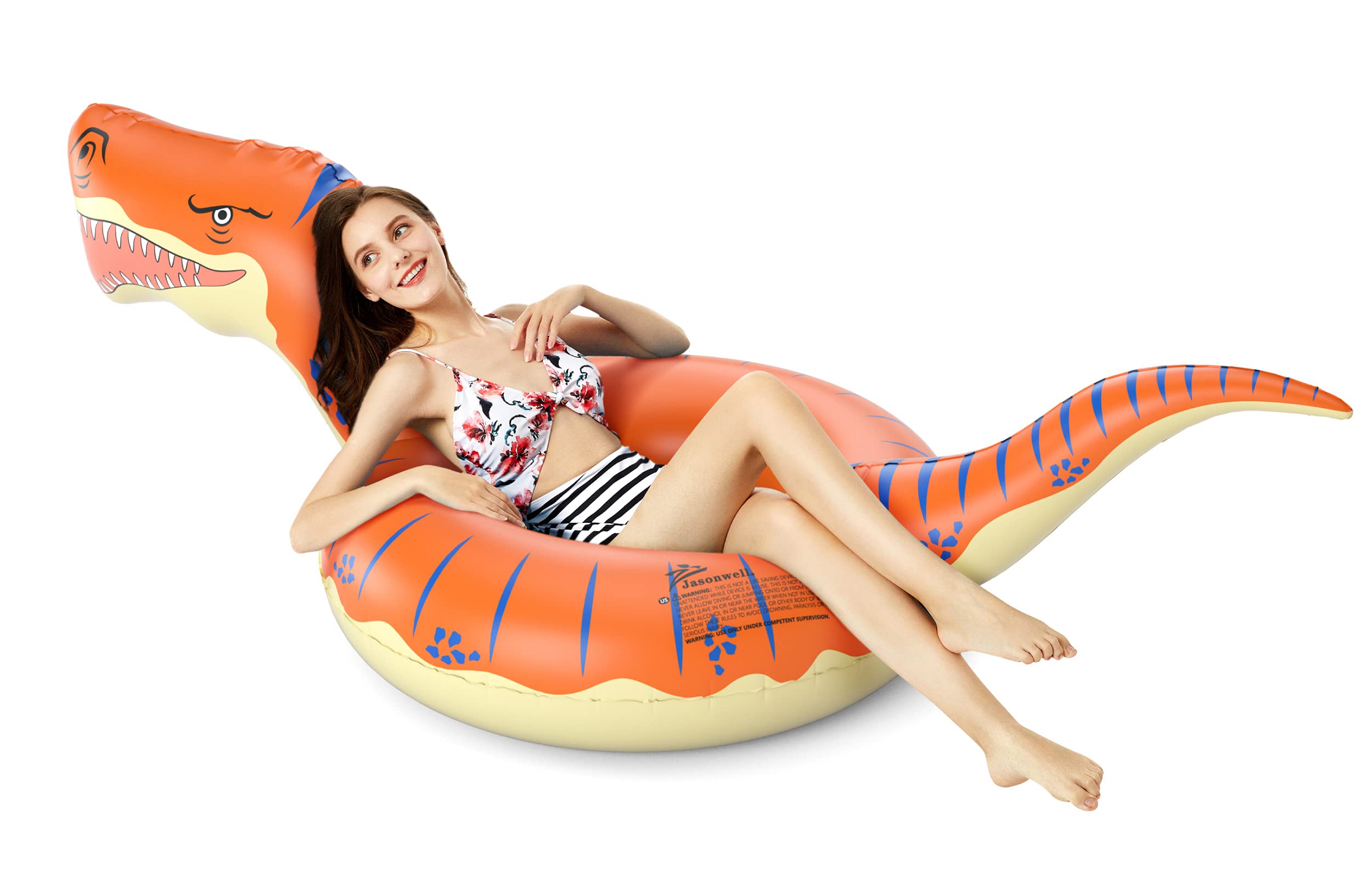 Foto 4 | Flotador Inflable Con Forma De Dinosaurio Jasonwell T-rex De 2,36 M Para Niños - Venta Internacional.