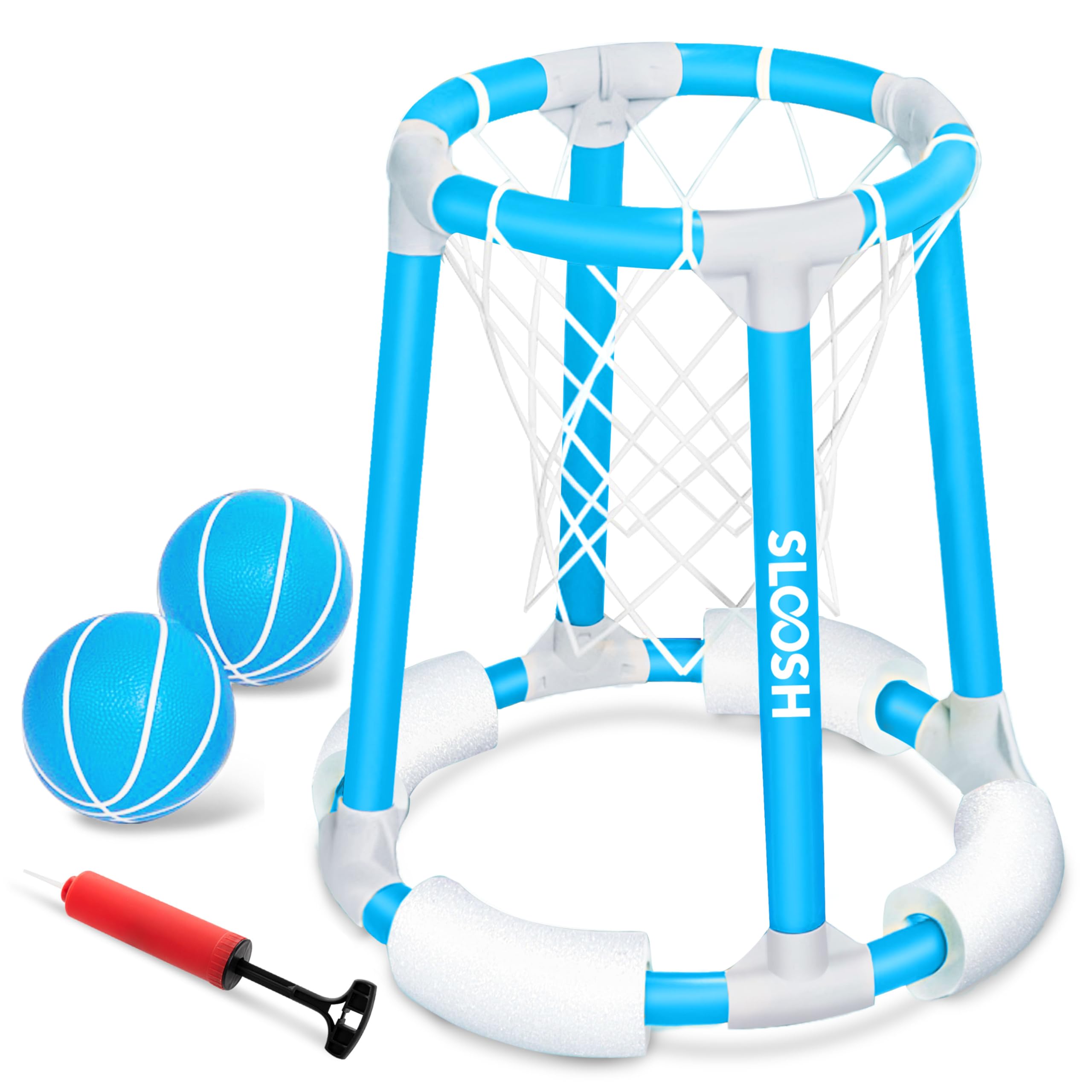 Foto 2 pulgar | Canasta De Baloncesto Para Piscina Sloosh Con 2 Pelotas De Baloncesto Y 1 Bomba - Venta Internacional.