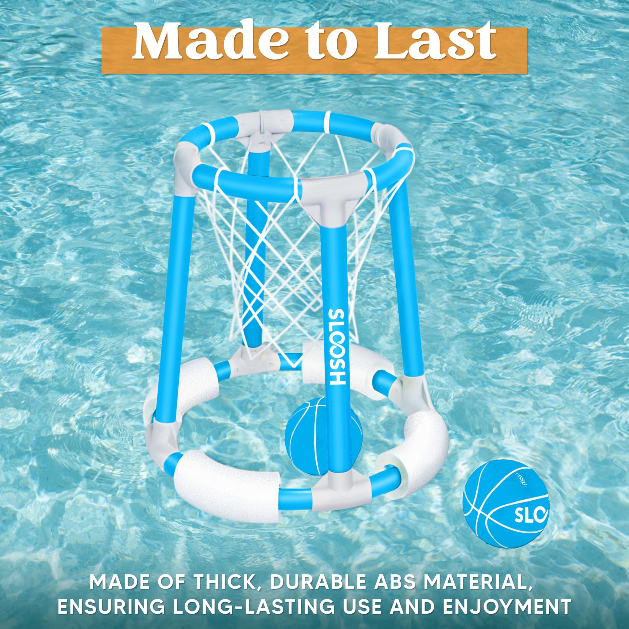 Foto 4 pulgar | Canasta De Baloncesto Para Piscina Sloosh Con 2 Pelotas De Baloncesto Y 1 Bomba - Venta Internacional.