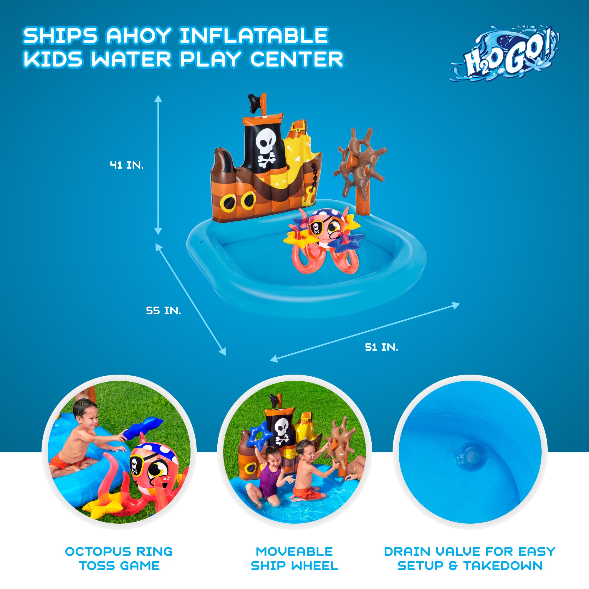 Foto 3 pulgar | Splash Pool Bestway H2ogo! Se Envía Ahoy Play Center De 84 Litros. - Venta Internacional.