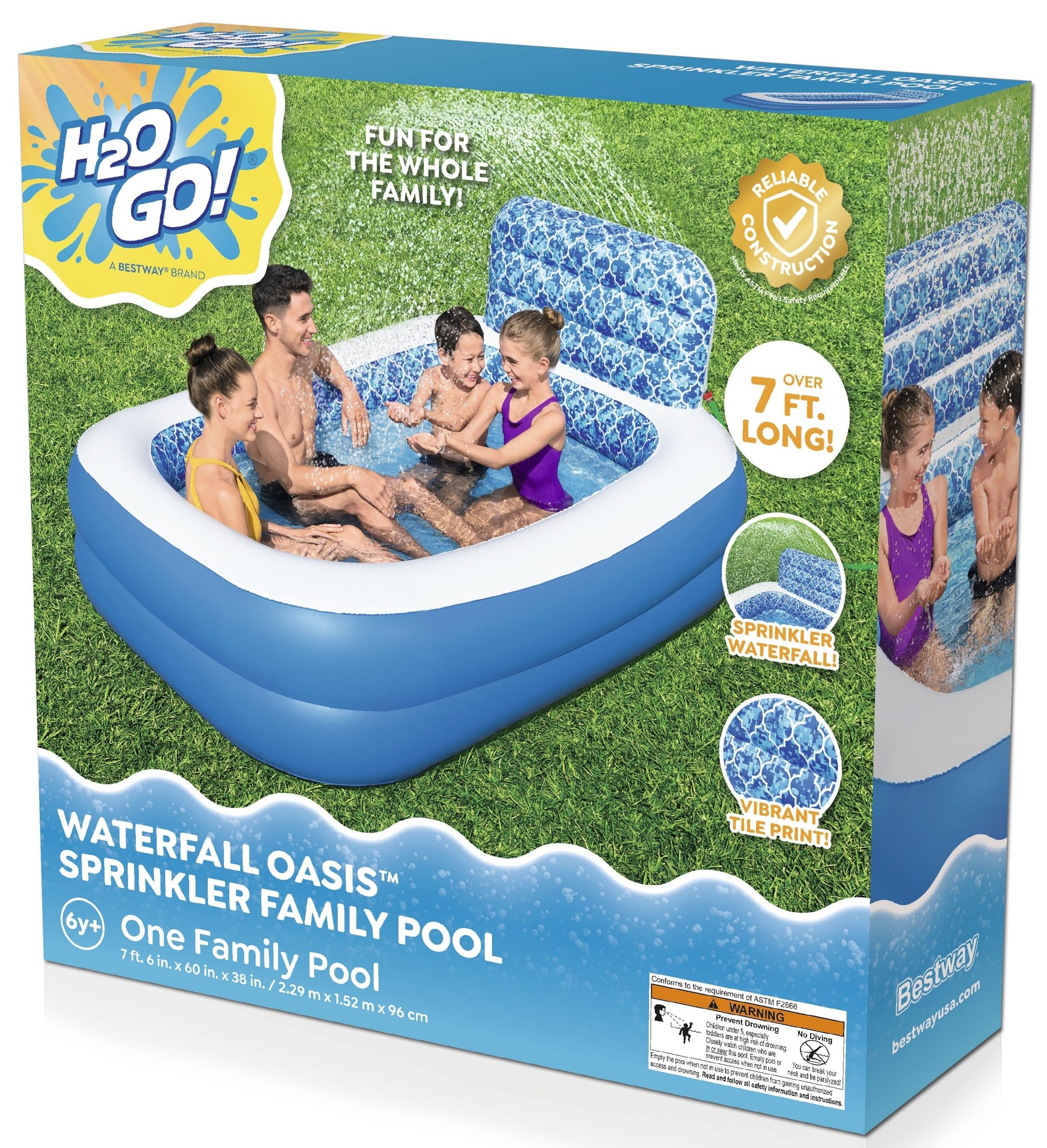 Foto 7 pulgar | Aspersor Inflable Family Pool Bestway H2ogo! Oasis En Cascada - Venta Internacional.