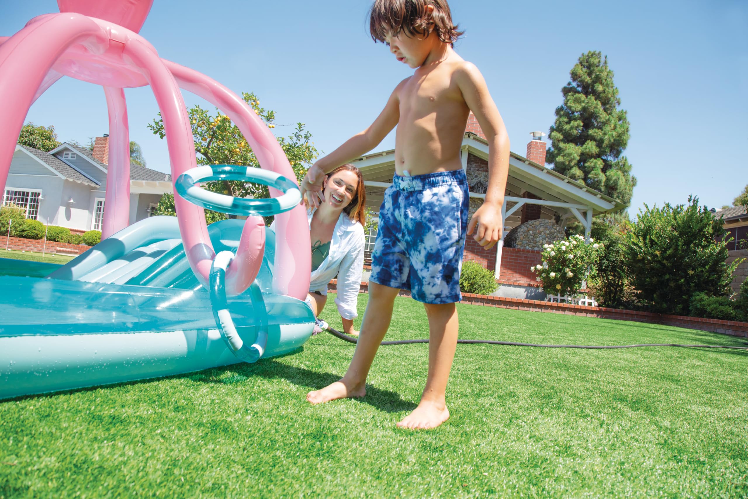 Foto 8 pulgar | Piscina Inflable Para Niños Intex Friendly Octopus Con Tobogán 3+ - Venta Internacional.