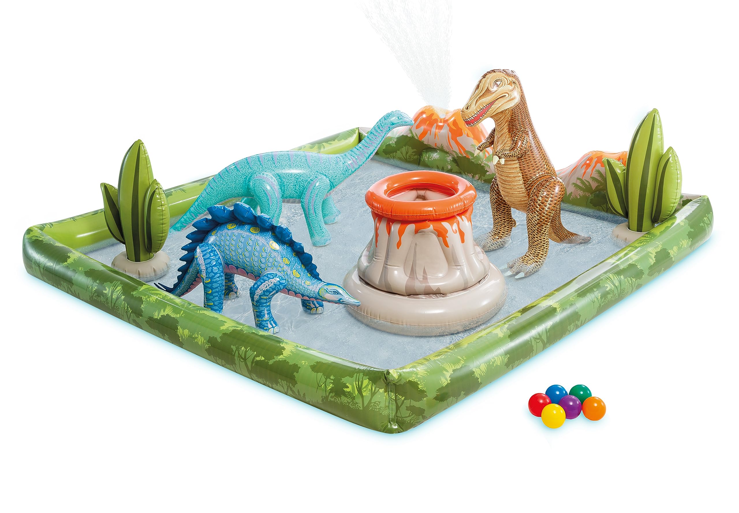 Foto 1 | Piscina Inflable Para Niños Intex Jurassic Adventure Con Tobogán - Venta Internacional.