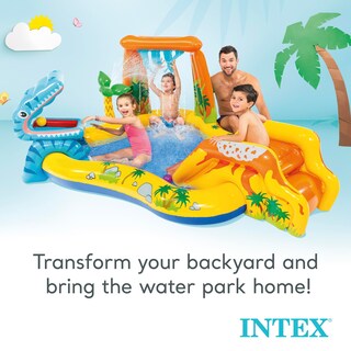 Foto 4 | Centro De Juegos Inflable Con Dinosaurios Intex Outdoor Con Tobogán - Venta Internacional.
