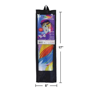 Foto 3 | Unicornio En Forma De Diamante Kite In The Breeze De 76 Cm Con Colas De 3,6 M - Venta Internacional.