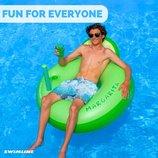 Foto 3 | Anillo Inflable Para Piscina Swimline Margarita Verde Lima, 41 Cm - Venta Internacional.