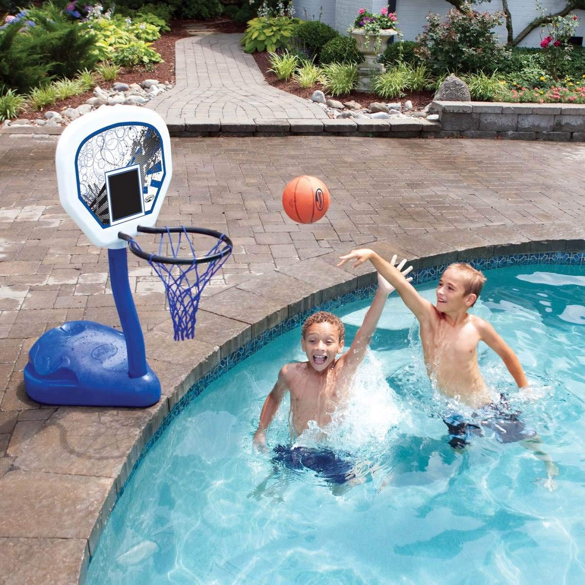 Foto 2 | Juego De Baloncesto Junto A La Piscina Swimways Para Niños, Adolescentes Y Adultos - Venta Internacional.