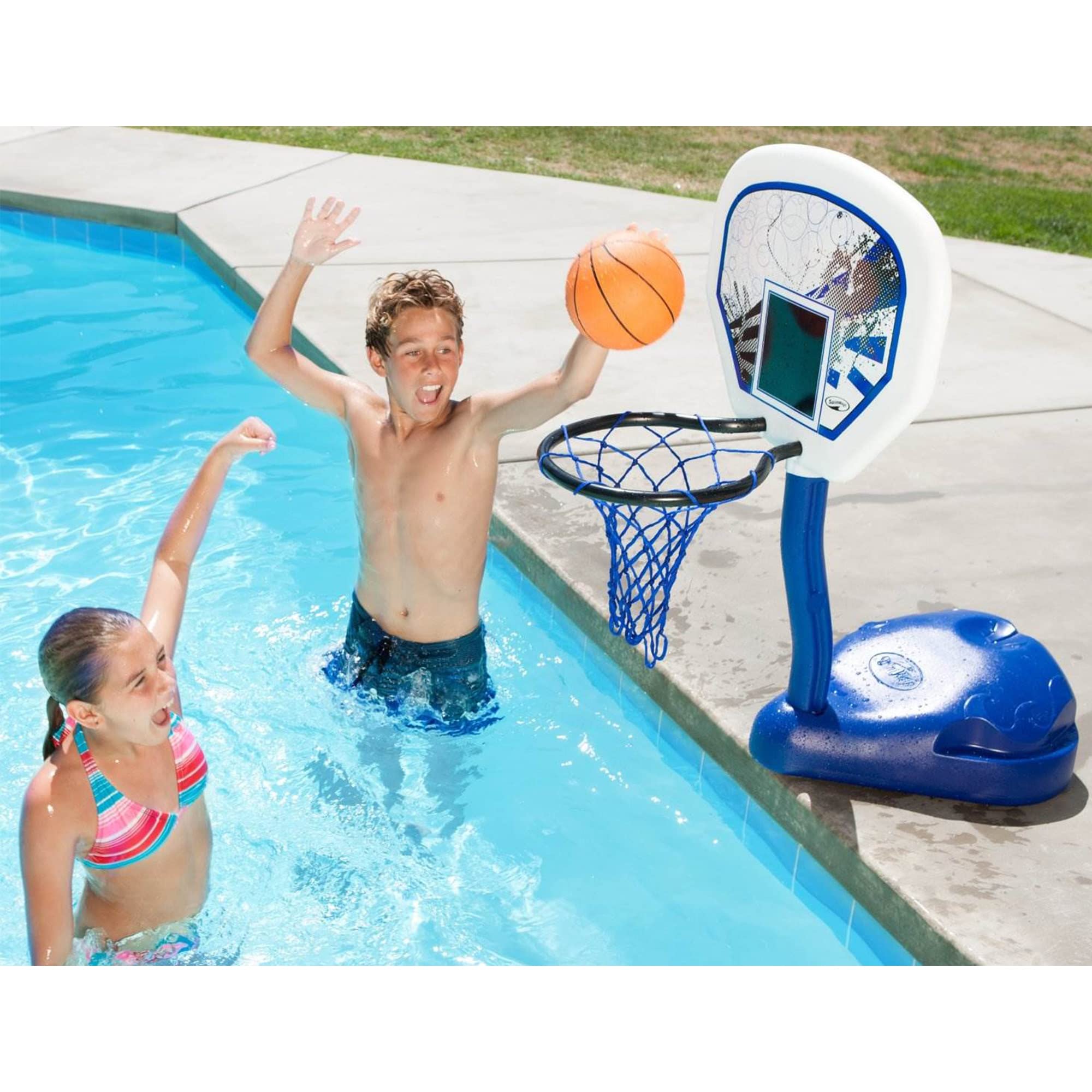Foto 5 pulgar | Juego De Baloncesto Junto A La Piscina Swimways Para Niños, Adolescentes Y Adultos - Venta Internacional.