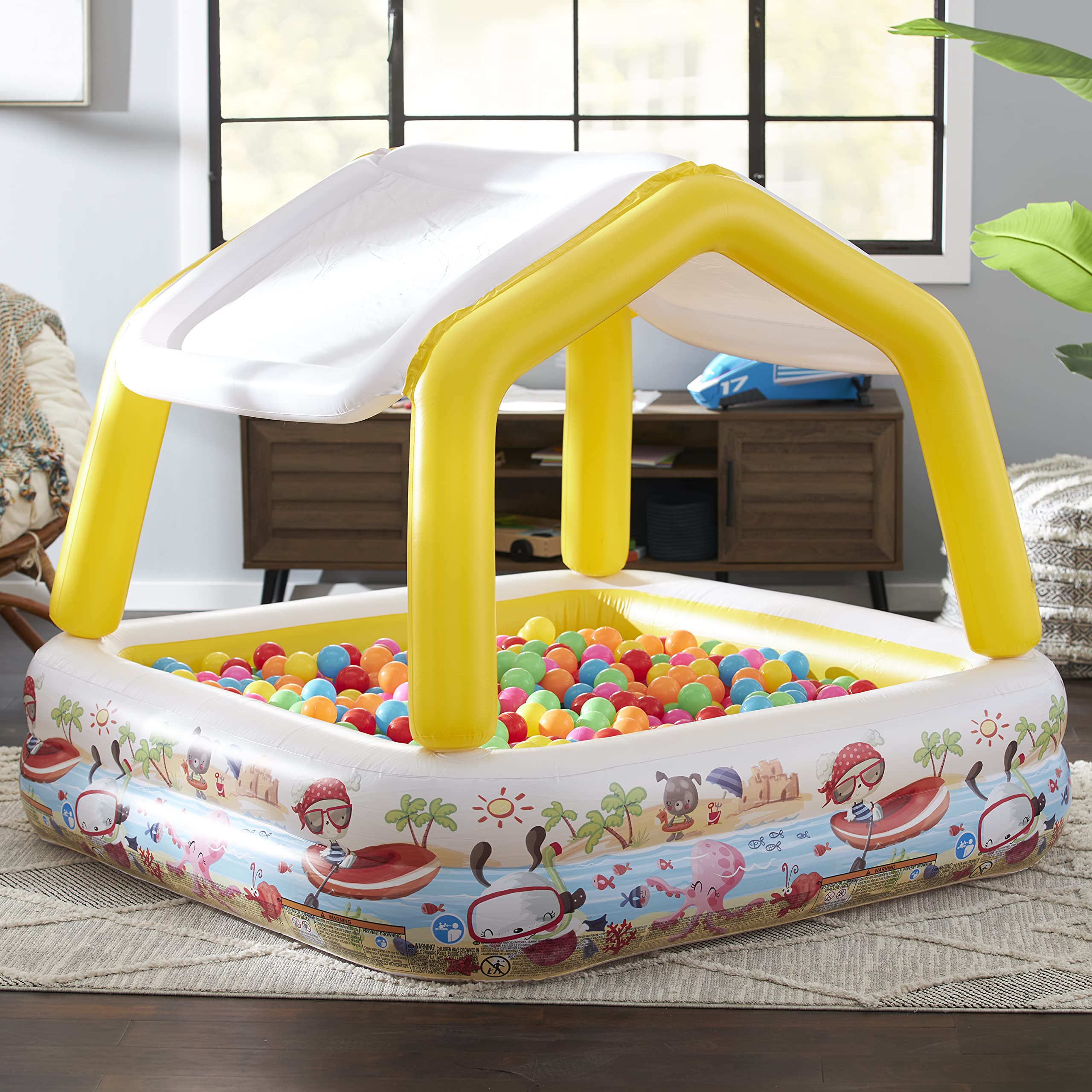 Foto 3 pulgar | Parasol Intex Para Piscina Infantil, 1,5 M, Cuadrado, Inflable, Calibre 10 - Venta Internacional.