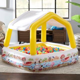 Foto 2 | Parasol Intex Para Piscina Infantil, 1,5 M, Cuadrado, Inflable, Calibre 10 - Venta Internacional.