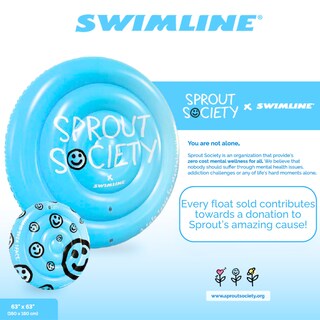 Foto 2 | Carita Sonriente Swimline Sprout Society De Pool Island, 160 Cm, 90510 - Venta Internacional.