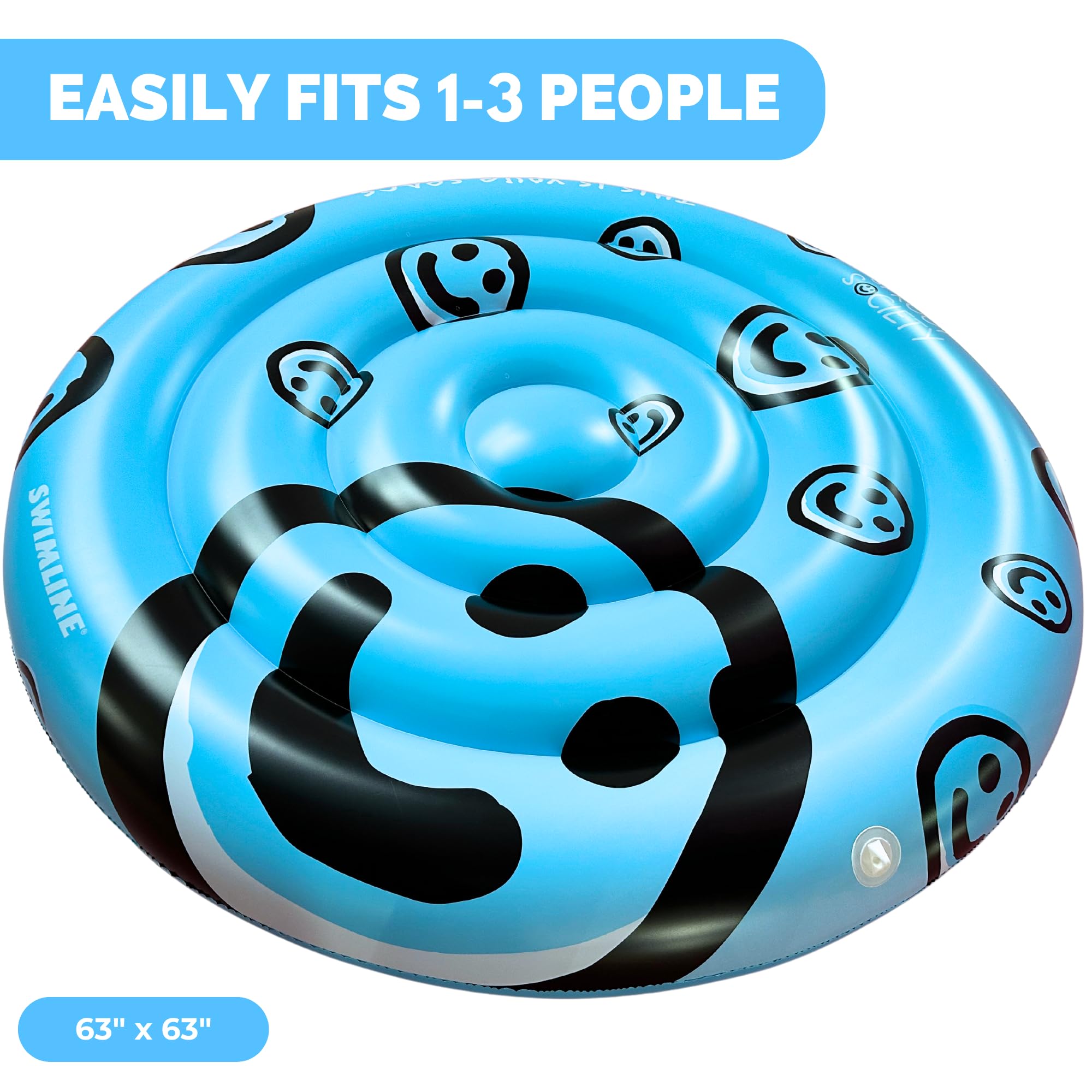 Foto 5 pulgar | Carita Sonriente Swimline Sprout Society De Pool Island, 160 Cm, 90510 - Venta Internacional.