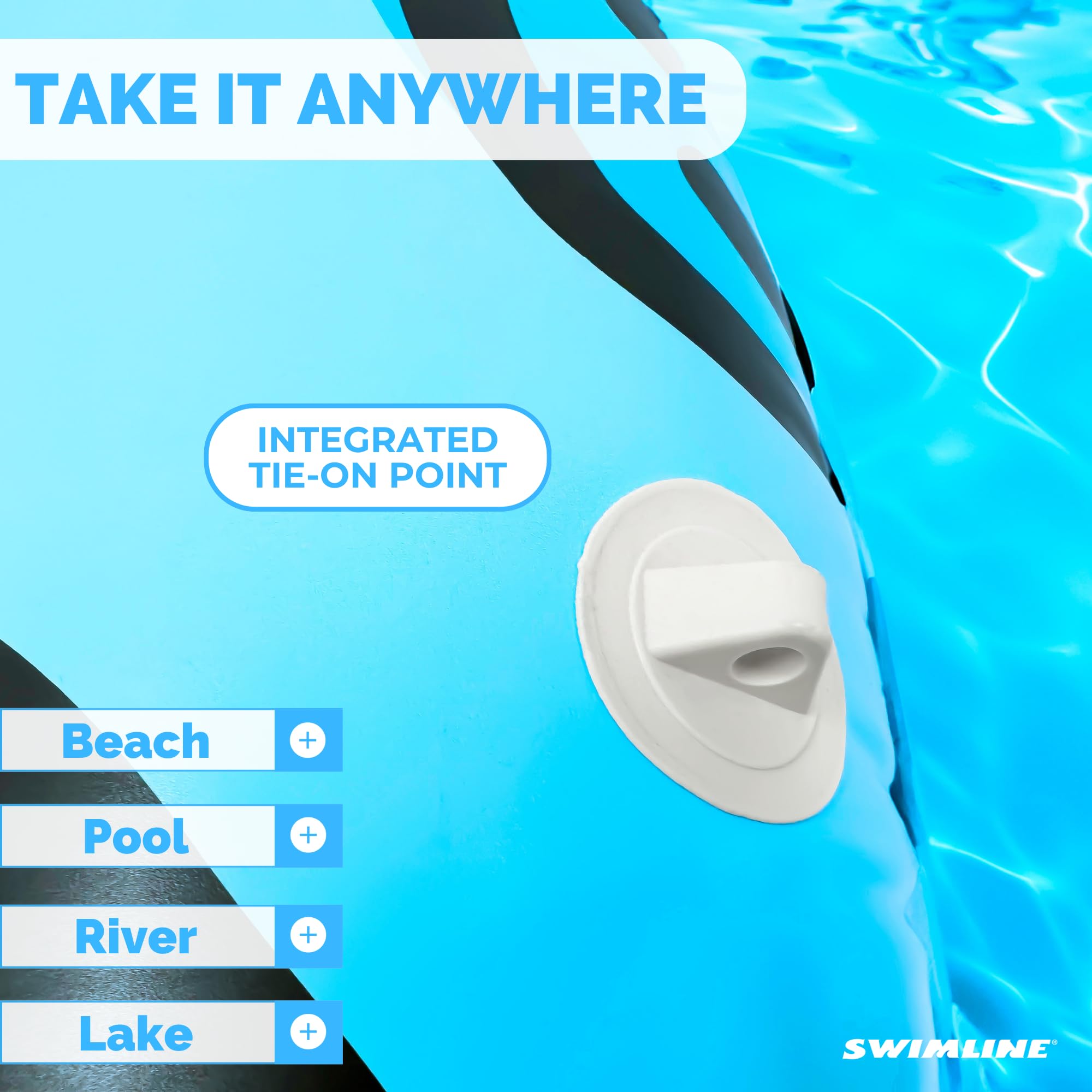 Foto 6 pulgar | Carita Sonriente Swimline Sprout Society De Pool Island, 160 Cm, 90510 - Venta Internacional.