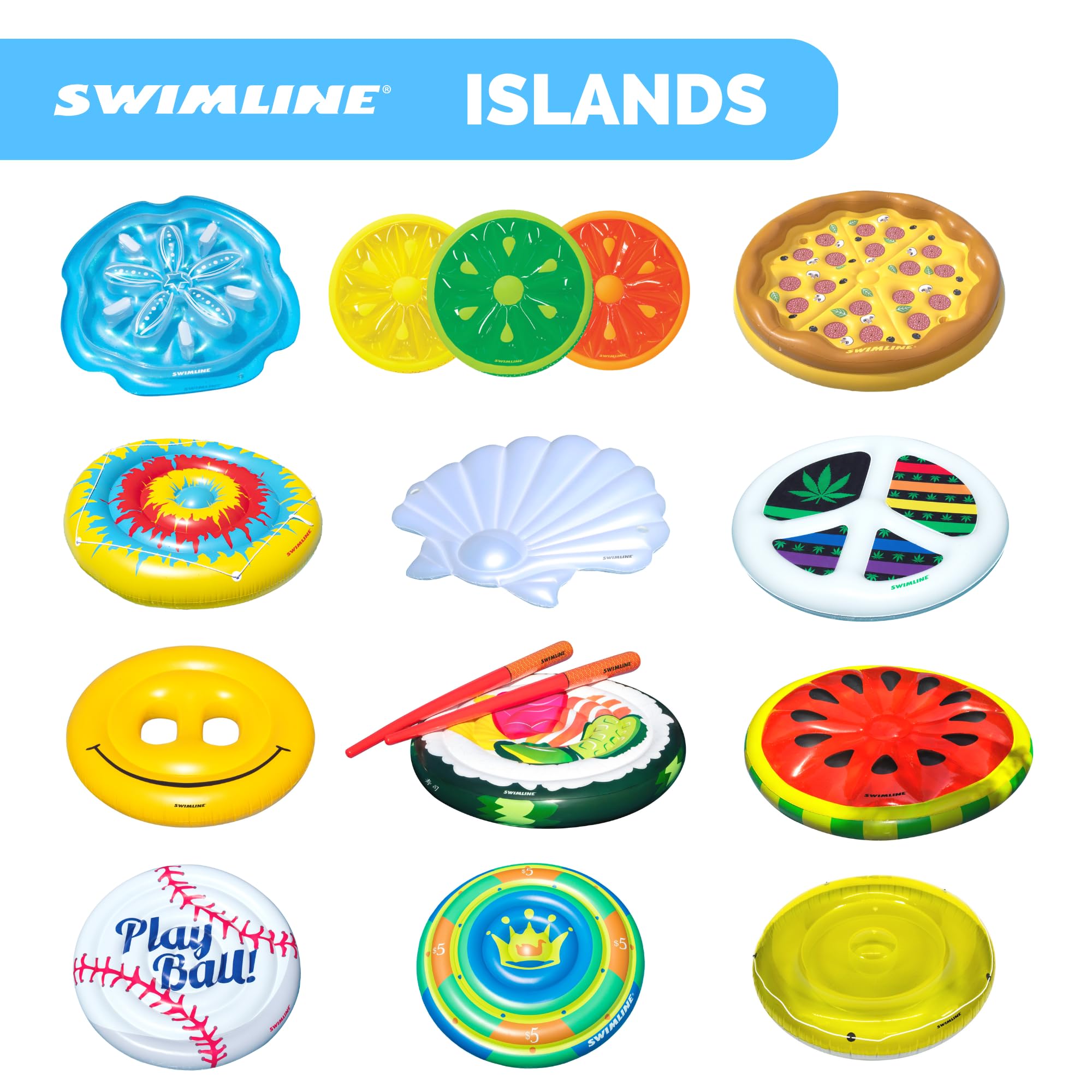 Foto 8 pulgar | Carita Sonriente Swimline Sprout Society De Pool Island, 160 Cm, 90510 - Venta Internacional.
