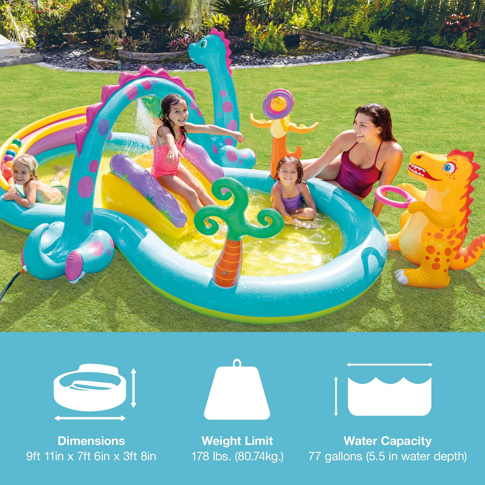 Foto 3 pulgar | Piscina Intex Dinoland Play Center 335l Para Niños - Venta Internacional.