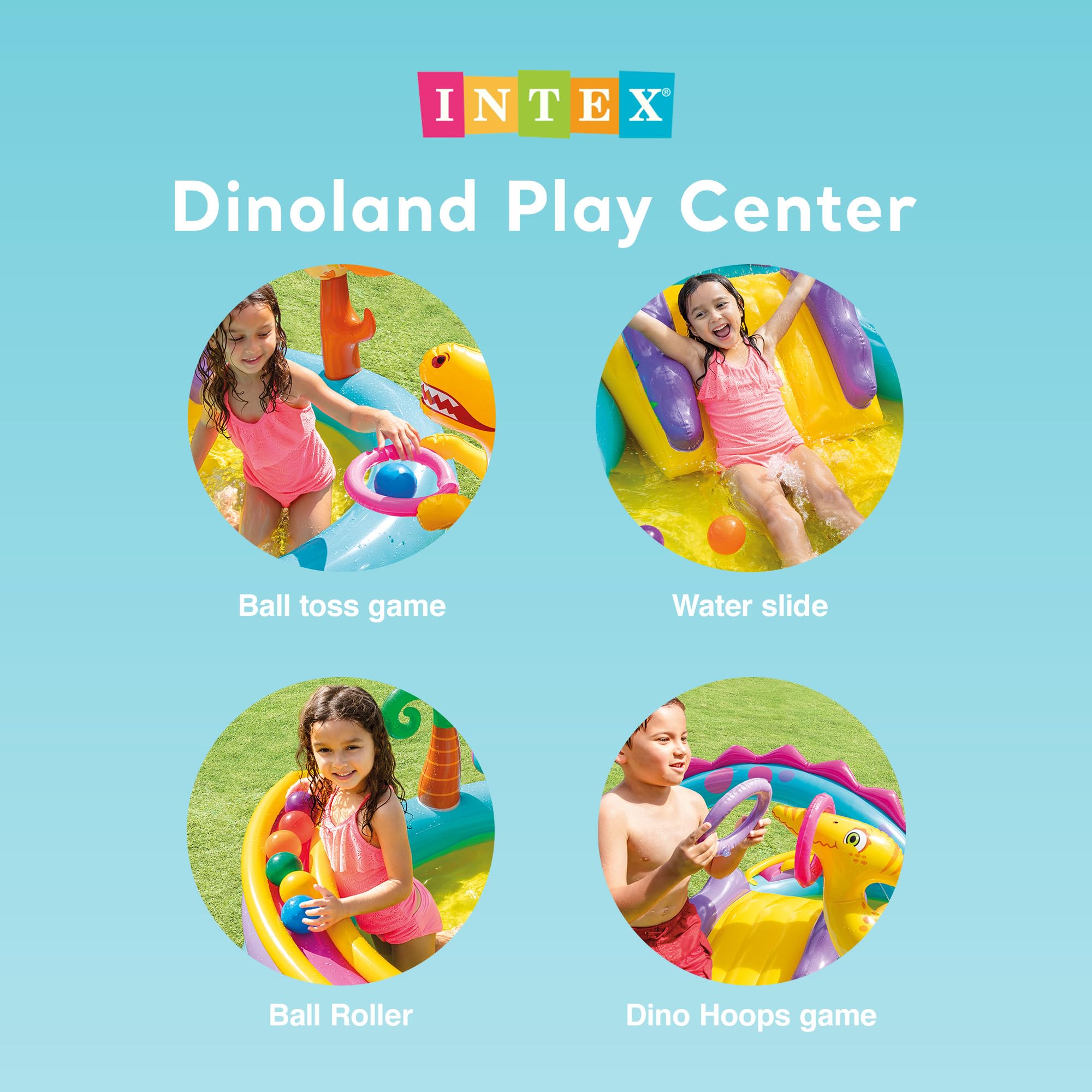 Foto 4 pulgar | Piscina Intex Dinoland Play Center 335l Para Niños - Venta Internacional.