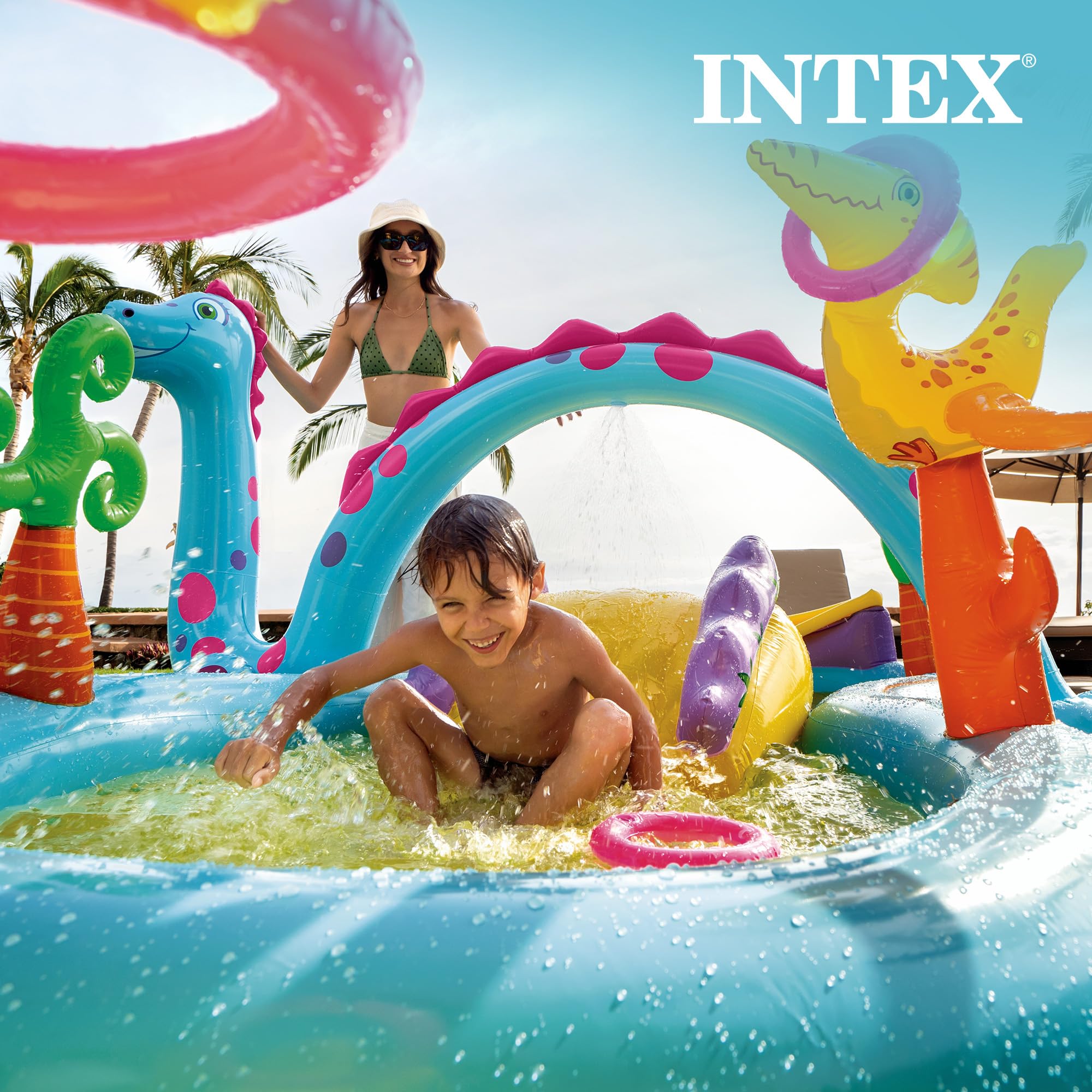 Foto 6 pulgar | Piscina Intex Dinoland Play Center 335l Para Niños - Venta Internacional.