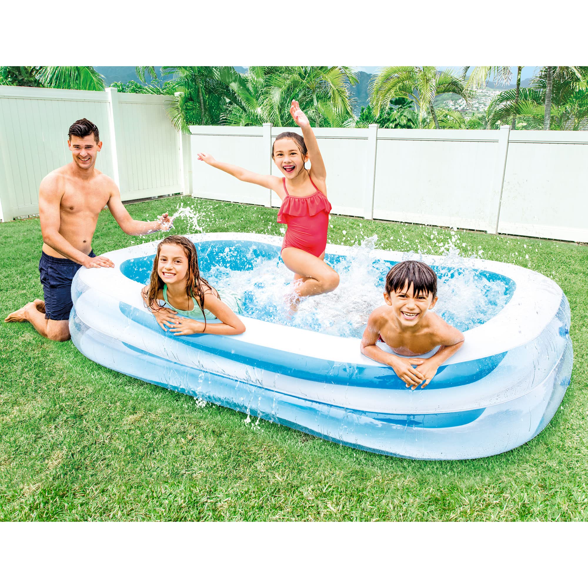 Foto 5 pulgar | Centro De Natación Inflable, Piscina Familiar Intex 56483ep, 750 L, Azul - Venta Internacional.