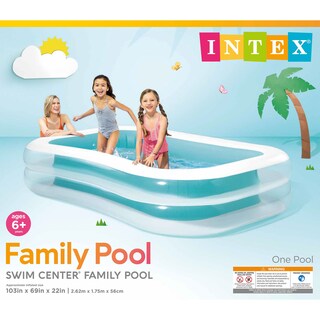 Foto 7 | Centro De Natación Inflable, Piscina Familiar Intex 56483ep, 750 L, Azul - Venta Internacional.
