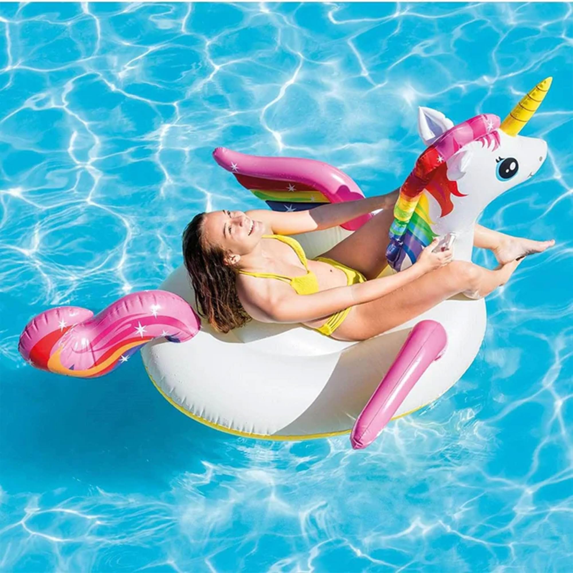 Foto 5 pulgar | Flotador Inflable Para Piscina Intex Enchanted Unicorn Para Niños - Venta Internacional.